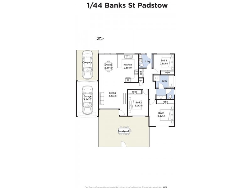 1/44 Banks Street, Padstow NSW 2211 Floorplan