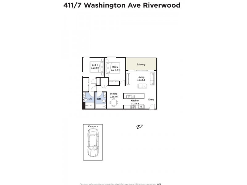 411/7 Washington Avenue, Riverwood NSW 2210 Floorplan