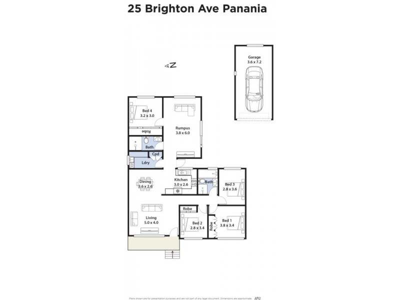 25 Brighton Avenue, Panania NSW 2213 Floorplan