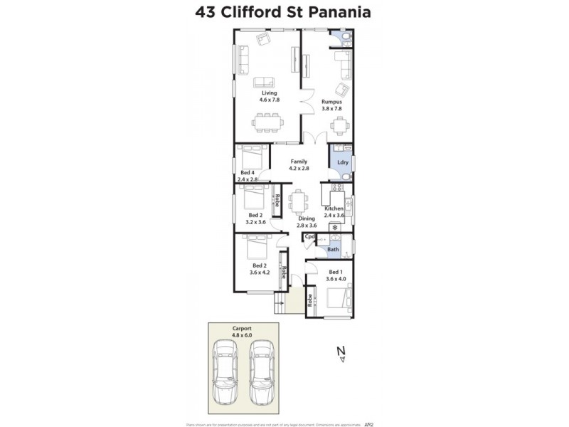 43 Clifford Street, Panania NSW 2213 Floorplan