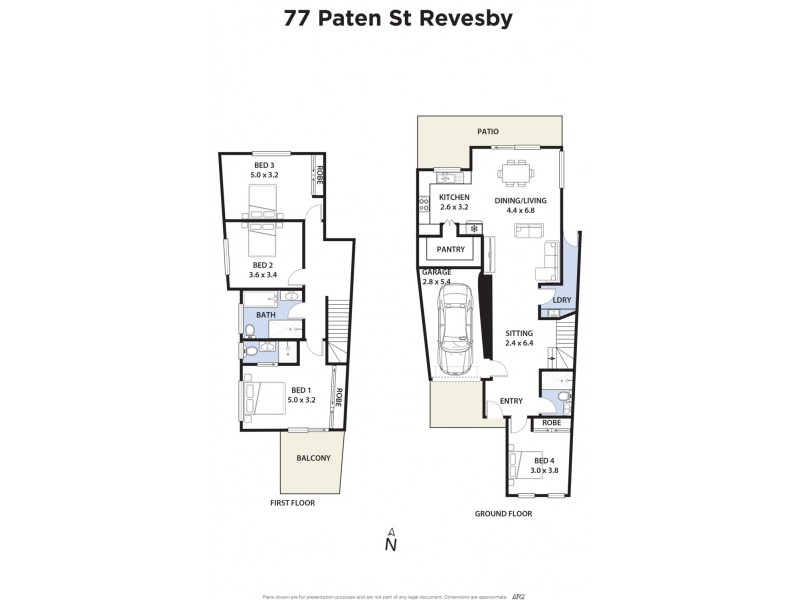 77 Paten Street, Revesby NSW 2212 Floorplan