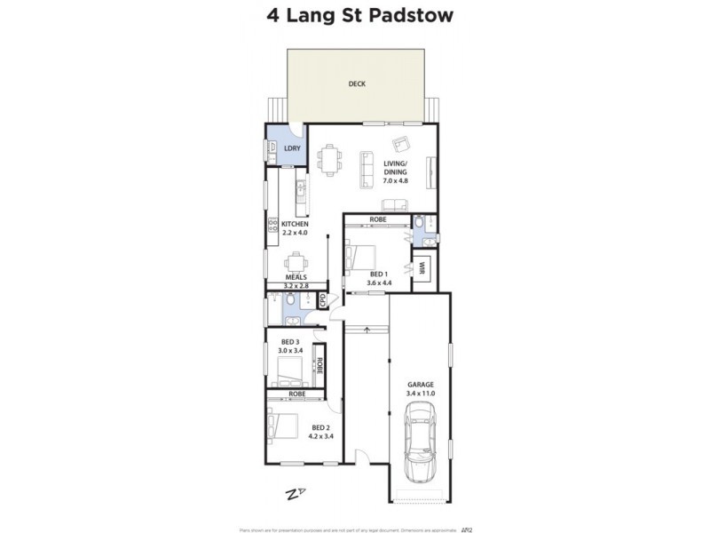 4 Lang Street, Padstow NSW 2211 Floorplan