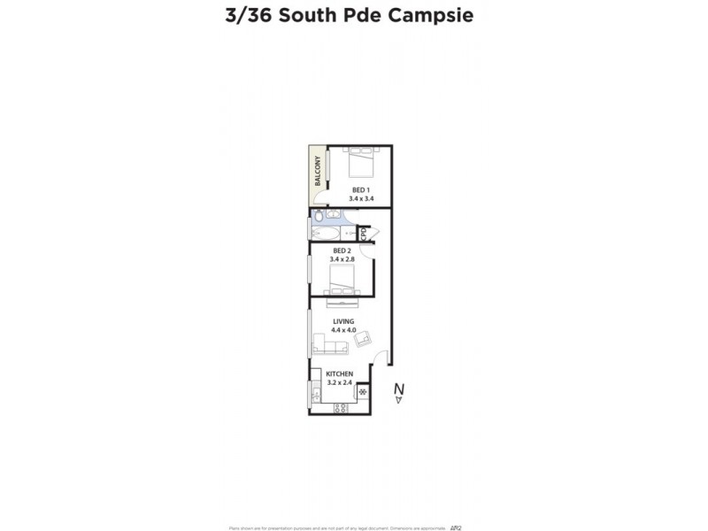 3/36 South Parade, Campsie NSW 2194 Floorplan