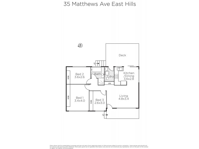 35 Matthews Avenue, East Hills NSW 2213 Floorplan