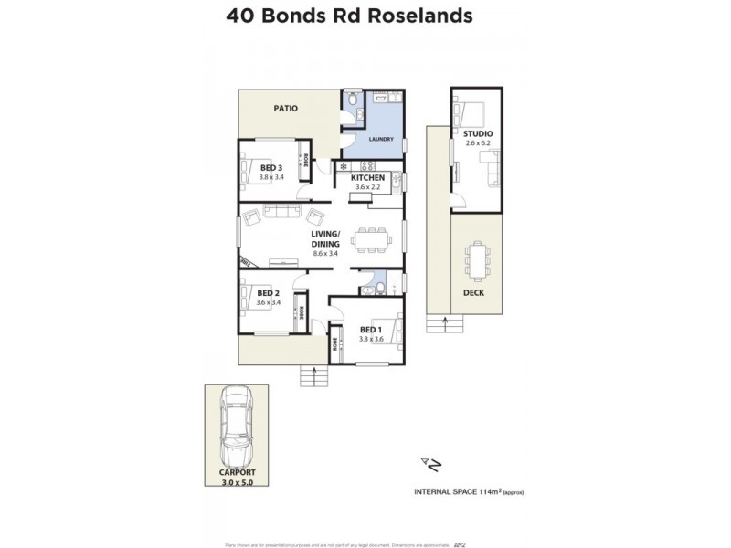40 Bonds Road, Roselands NSW 2196 Floorplan