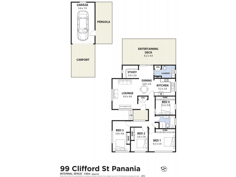 99 Clifford Street, Panania NSW 2213 Floorplan