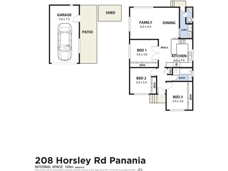 208 Horsley Road, Panania NSW 2213 Floorplan