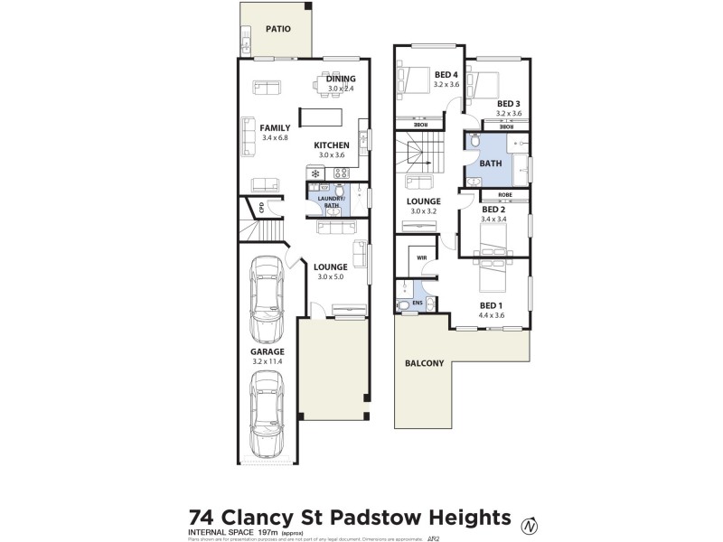 74 Clancy Street, Padstow Heights NSW 2211 Floorplan