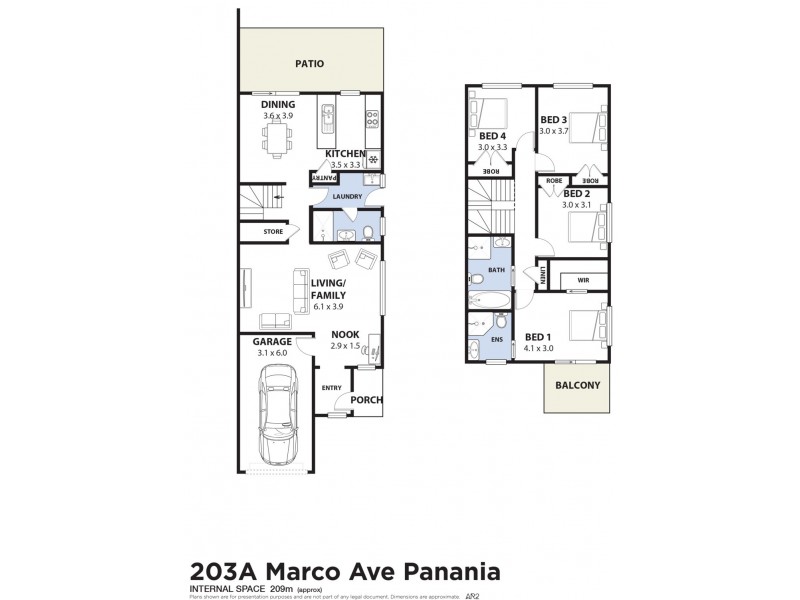 203A Marco Avenue, Panania NSW 2213 Floorplan