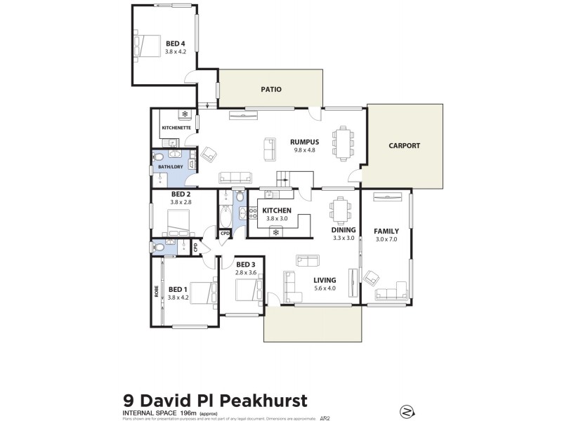 8A Ogilvy Street, Peakhurst NSW 2210 Floorplan