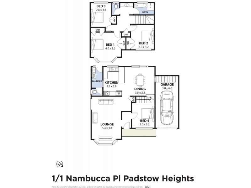 1/1 Nambucca Place, Padstow Heights NSW 2211 Floorplan