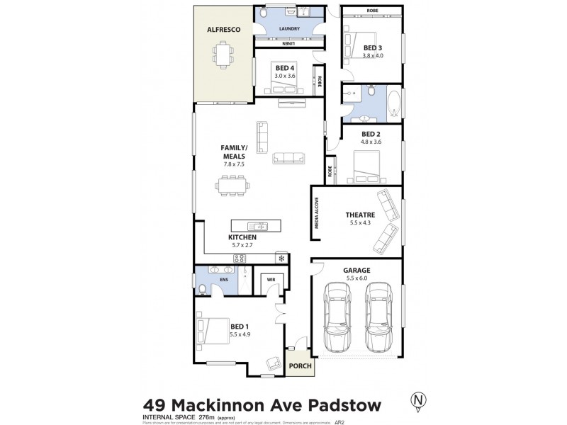 49 Mackinnon Avenue, Padstow NSW 2211 Floorplan