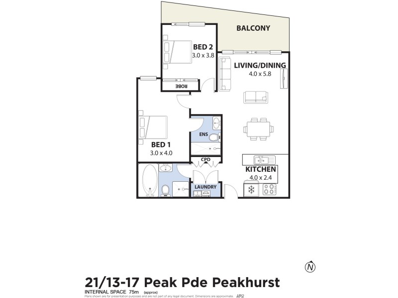 21/13-17 Peake Parade, Peakhurst NSW 2210 Floorplan