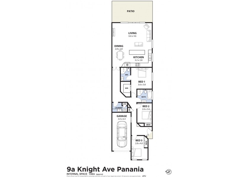 9A Knight Avenue, Panania NSW 2213 Floorplan