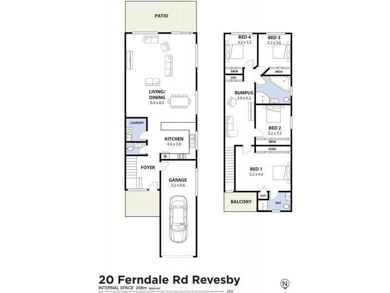 20 Ferndale Road, Revesby NSW 2212 Floorplan