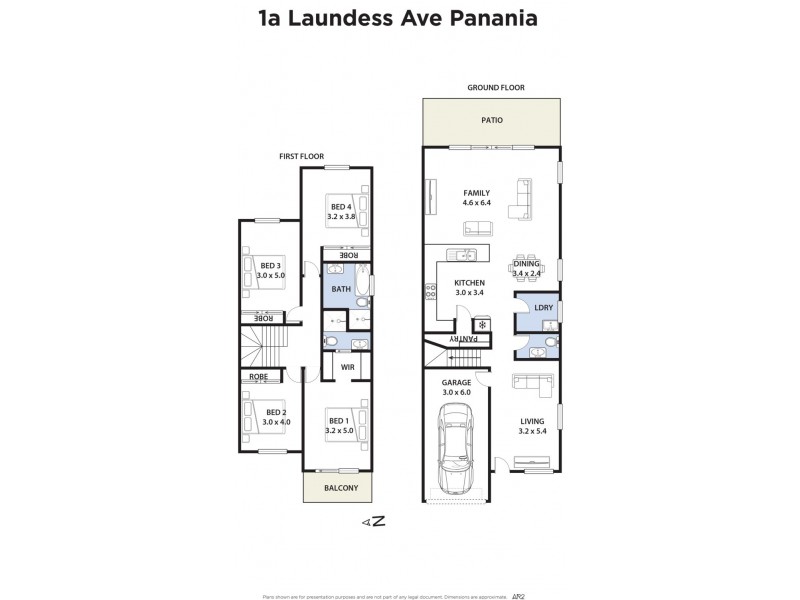 1a Laundess Avenue, Panania NSW 2213 Floorplan