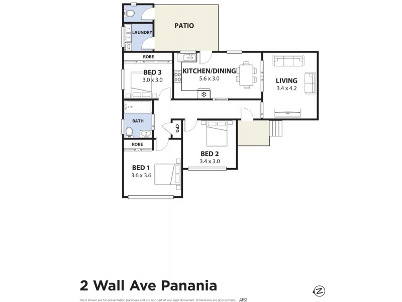 2 Wall Avenue, Panania NSW 2213 Floorplan