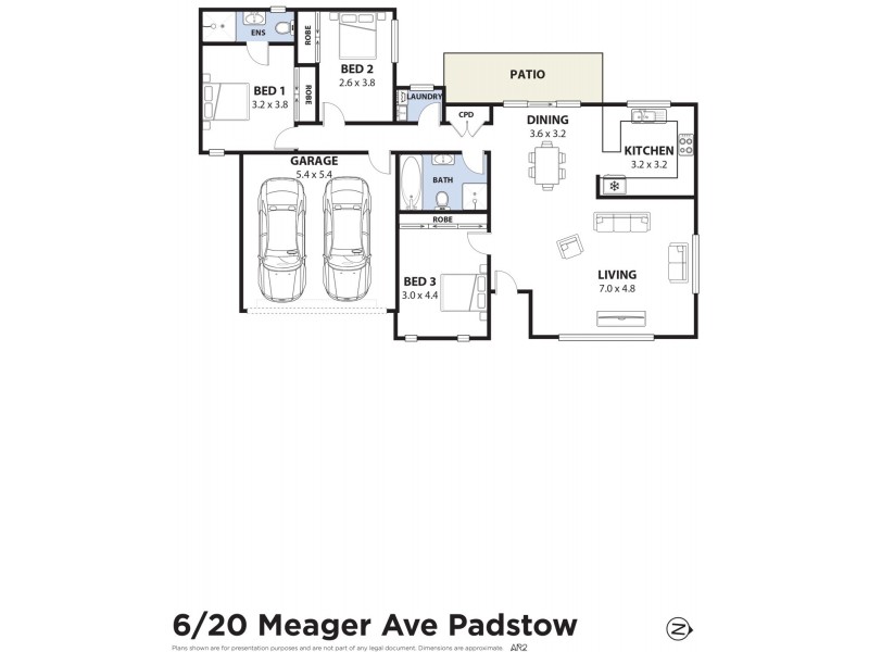 6 & 9/20 Meager Avenue, Padstow NSW 2211 Floorplan