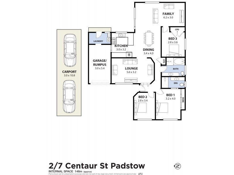 2/7 Centaur Street, Padstow NSW 2211 Floorplan