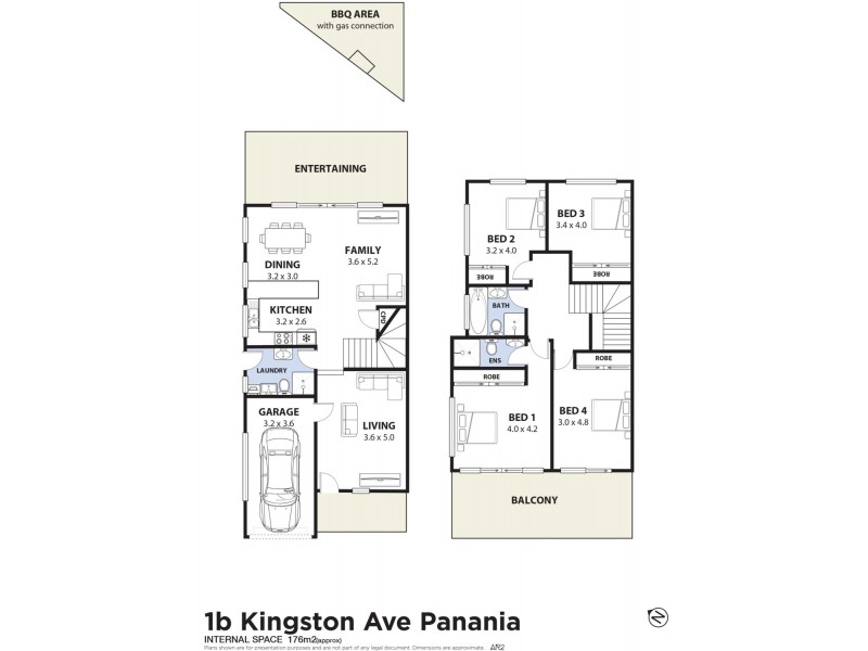 1B Kingston Avenue, Panania NSW 2213 Floorplan