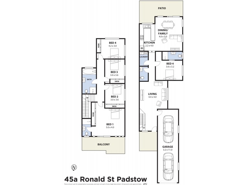 45A Ronald Street, Padstow NSW 2211 Floorplan
