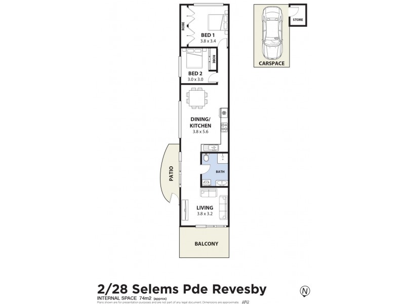2/28-32 Selems Parade, Revesby NSW 2212 Floorplan