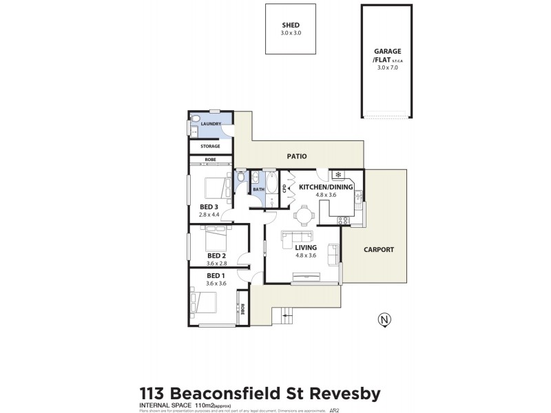 113 Beaconsfield Street, Revesby NSW 2212 Floorplan