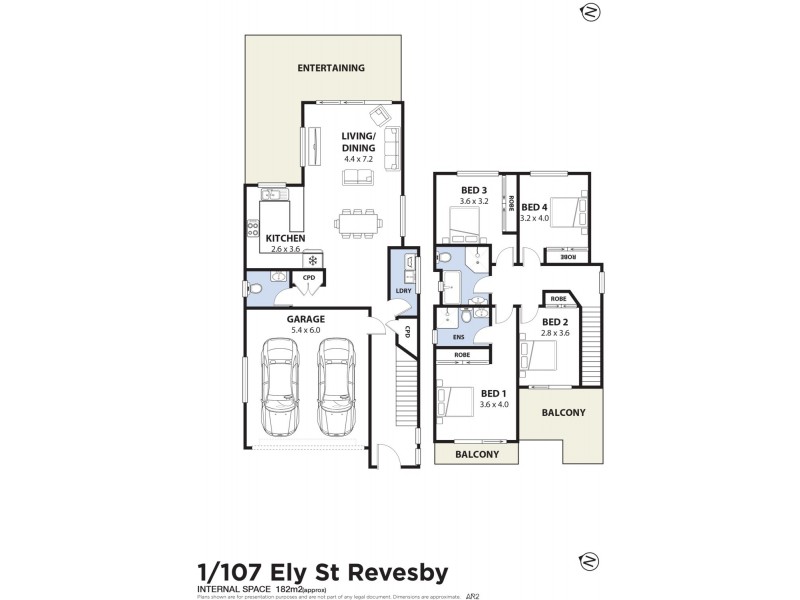 1/107 Ely Street, Revesby NSW 2212 Floorplan