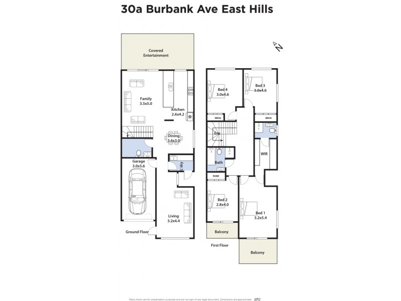 30A Burbank Avenue, East Hills NSW 2213 Floorplan