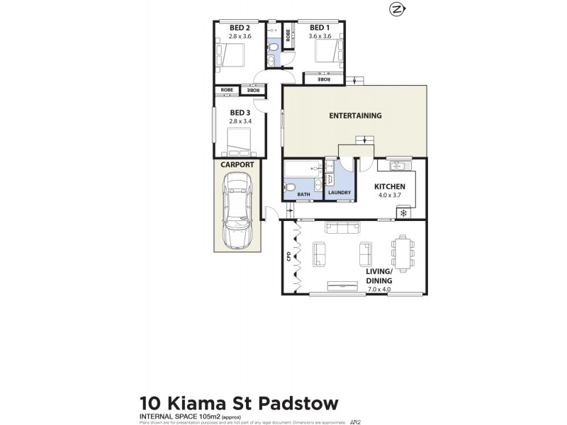10 Kiama Street, Padstow NSW 2211 Floorplan
