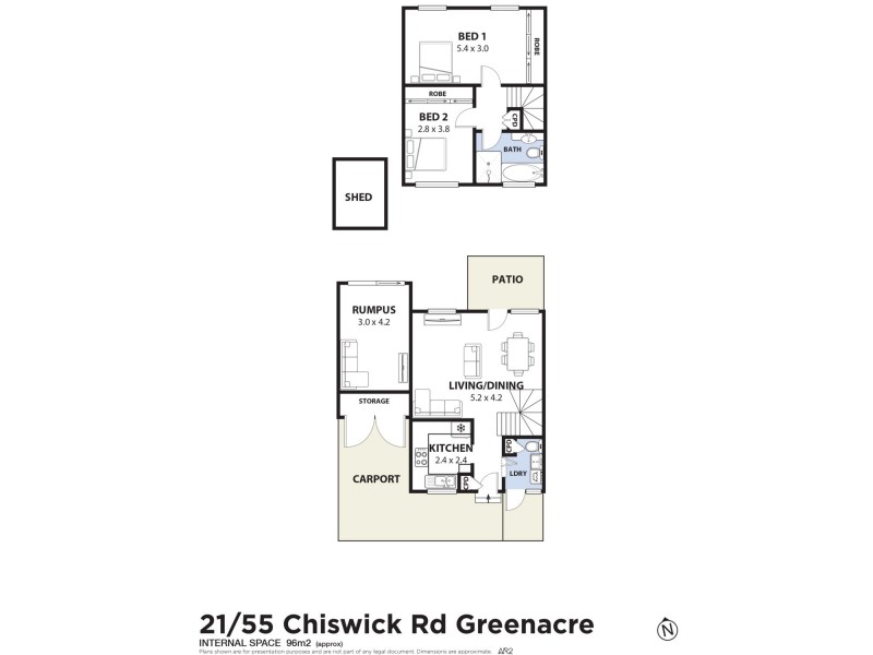 21/55 Chiswick Street, Greenacre NSW 2190 Floorplan