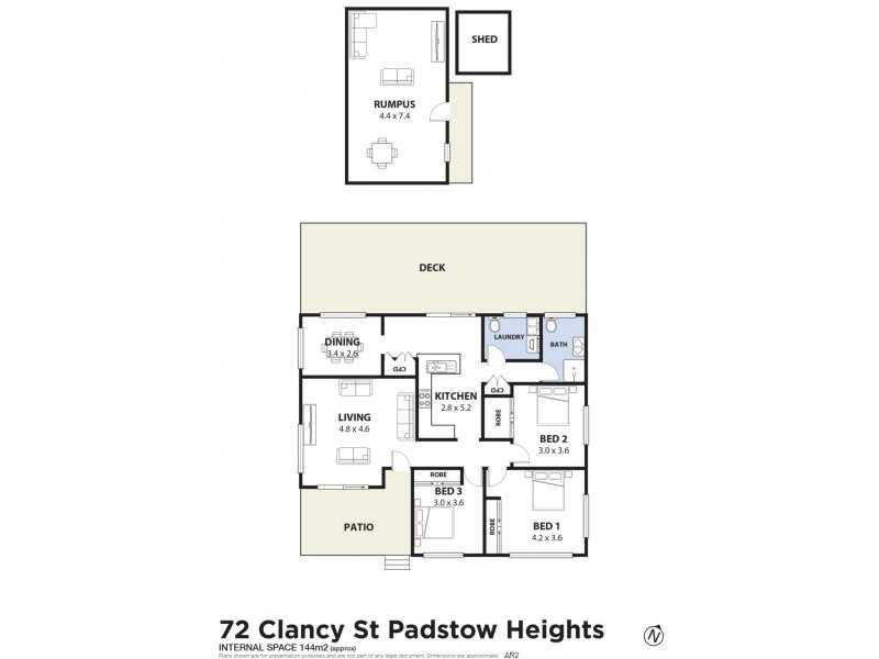 72 Clancy Street, Padstow Heights NSW 2211 Floorplan