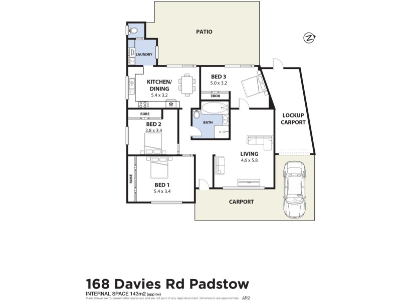 168 Davies Road, Padstow NSW 2211 Floorplan