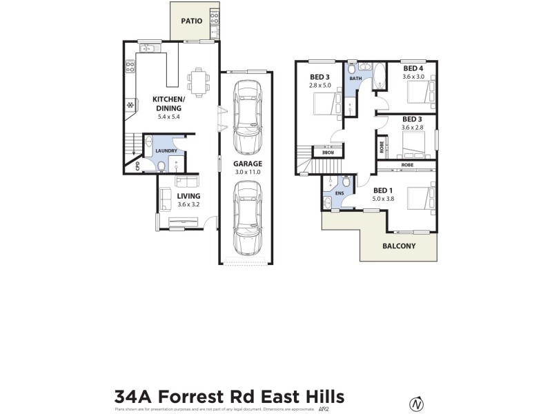 34B Forrest Road, East Hills NSW 2213 Floorplan