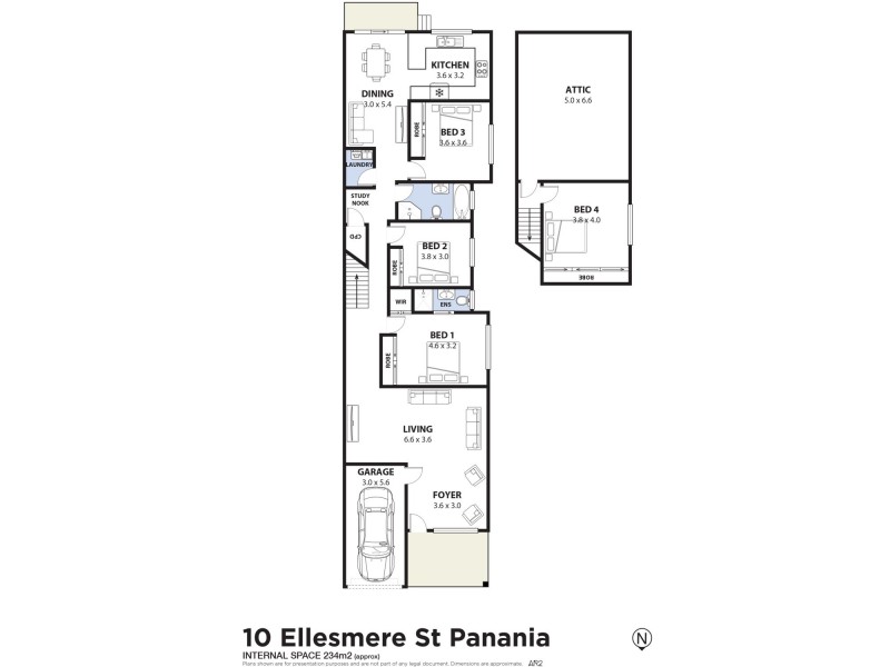 10 Ellesmere Street, Panania NSW 2213 Floorplan