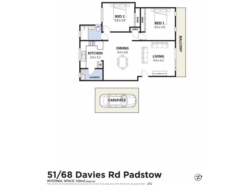 51/68 Davies Road, Padstow NSW 2211 Floorplan