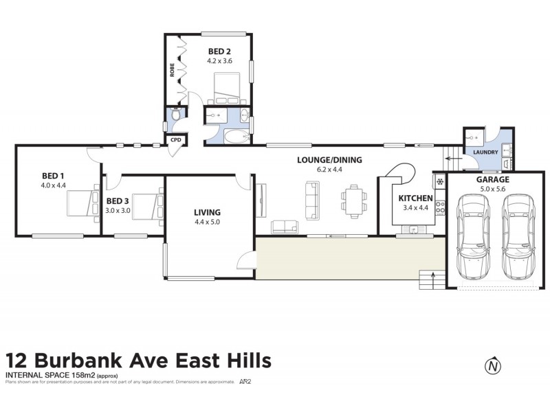 12  Burbank Avenue, East Hills NSW 2213 Floorplan