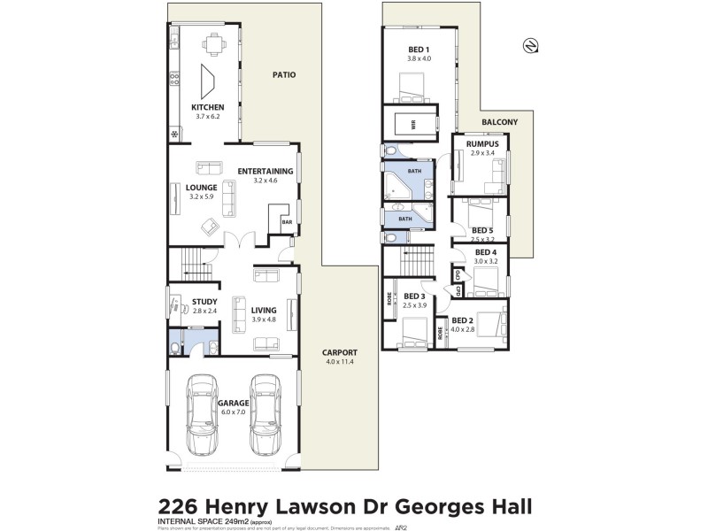 226 Henry Lawson Drive, Georges Hall NSW 2198 Floorplan