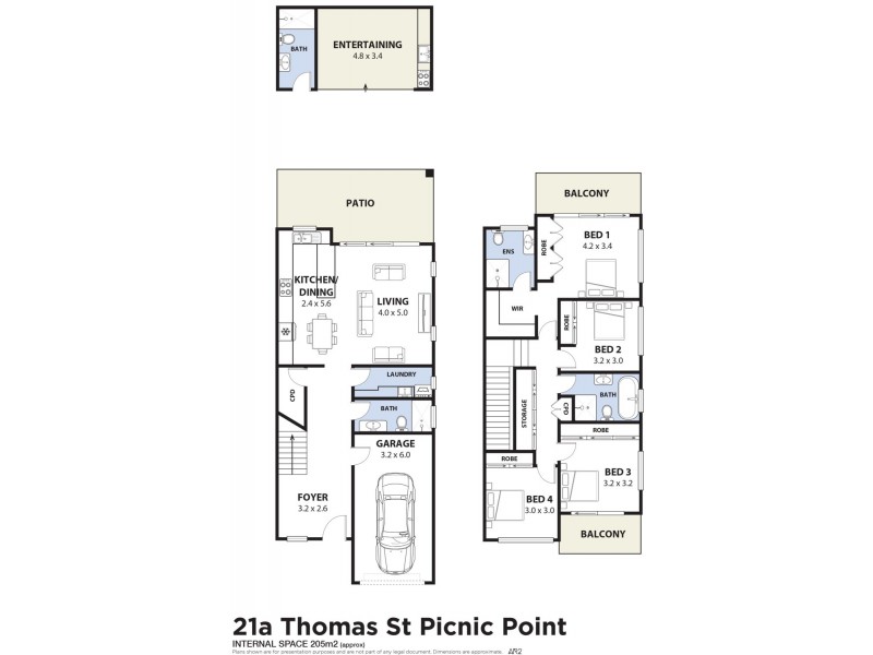 21A Thomas Street, Picnic Point NSW 2213 Floorplan