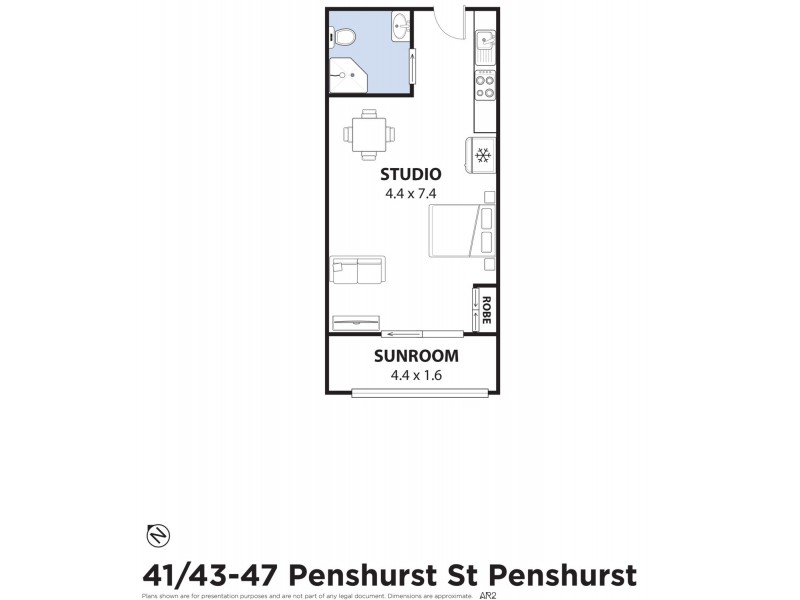 1/43 Penshurst Street, Penshurst NSW 2222 Floorplan