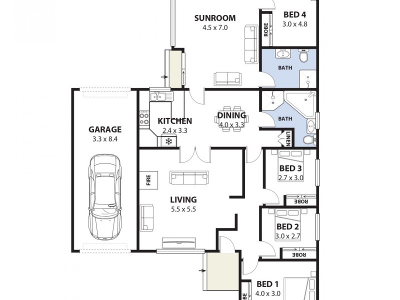 1 Nella Street, Padstow NSW 2211 Floorplan