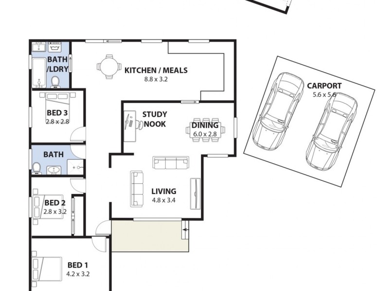 8 Wall Avenue, Panania NSW 2213 Floorplan