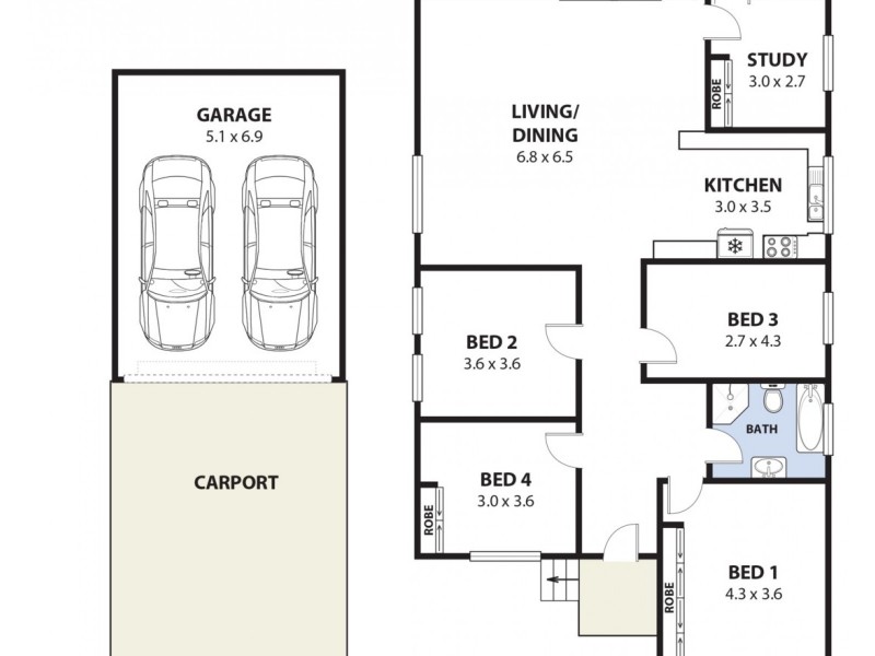 1 Wyreema Avenue, Padstow NSW 2211 Floorplan