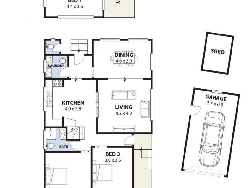 5 Reiba Crescent, Revesby NSW 2212 Floorplan