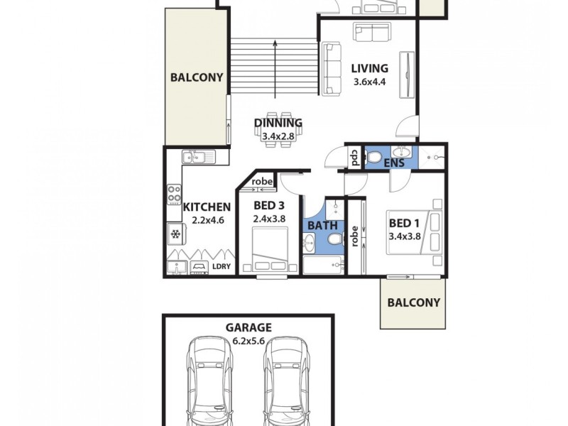 12/43 Wyanbah Road, Cronulla NSW 2230 Floorplan