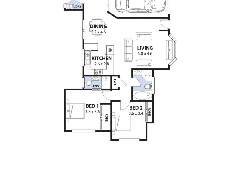 1/63 Alamein Road, Revesby NSW 2212 Floorplan