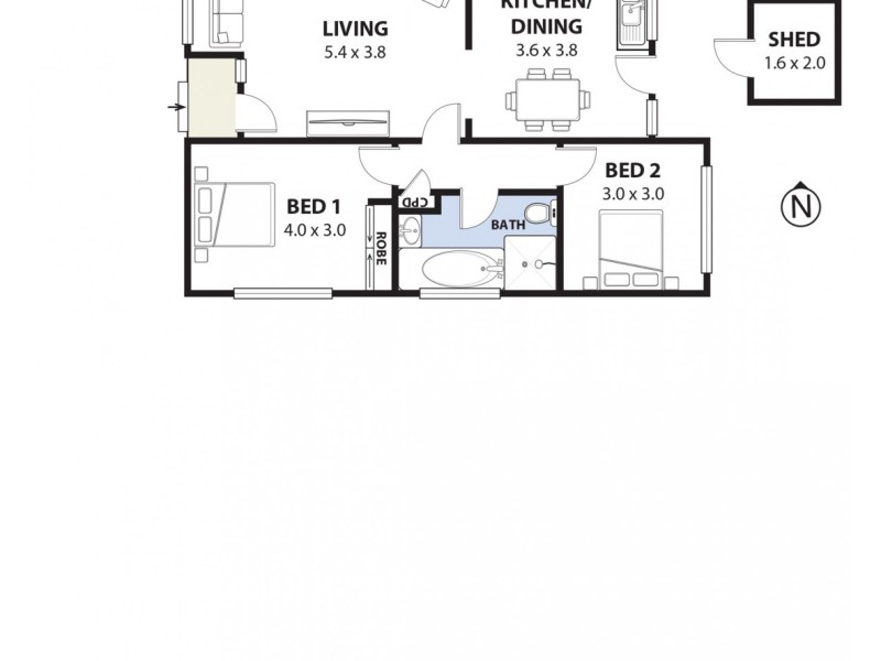 8/108 Oxford Road, Ingleburn NSW 2565 Floorplan