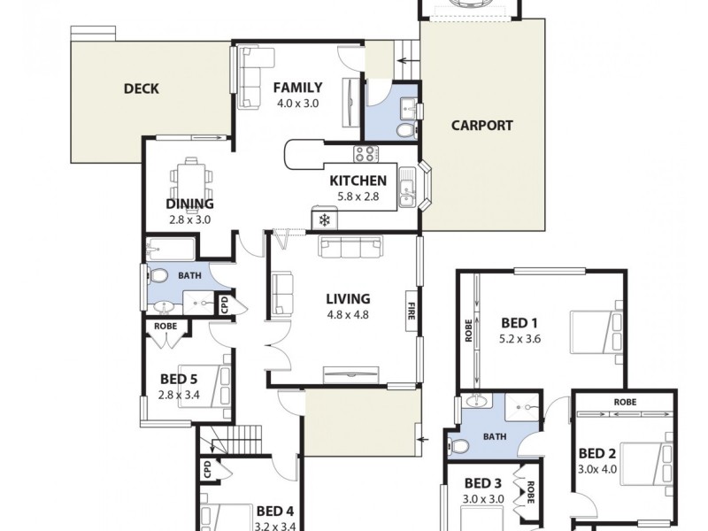 8 Langdale Avenue, Revesby NSW 2212 Floorplan