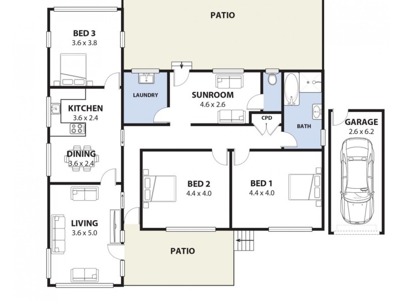 14 Victor Avenue, Panania NSW 2213 Floorplan