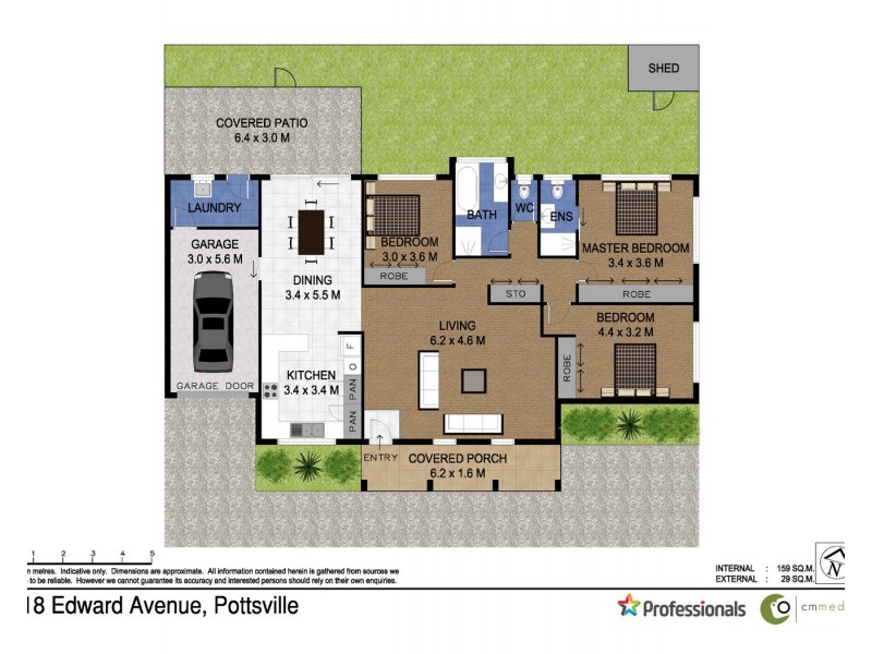 1/18 Edward Avenue, Pottsville NSW 2489 Floorplan
